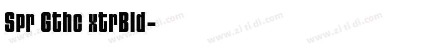 Spr Gthc xtrBld字体转换